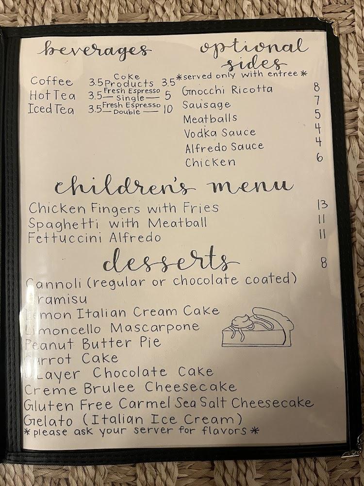 Villa Capri Menu image 3